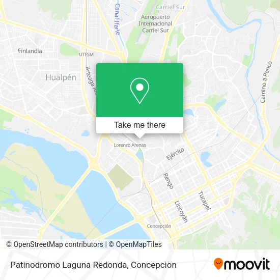 Mapa de Patinodromo Laguna Redonda
