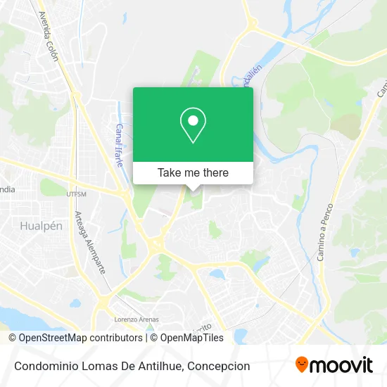 Mapa de Condominio Lomas De Antilhue