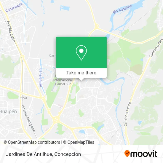 Mapa de Jardines De Antilhue