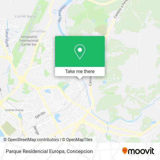 Mapa de Parque Residencial Europa