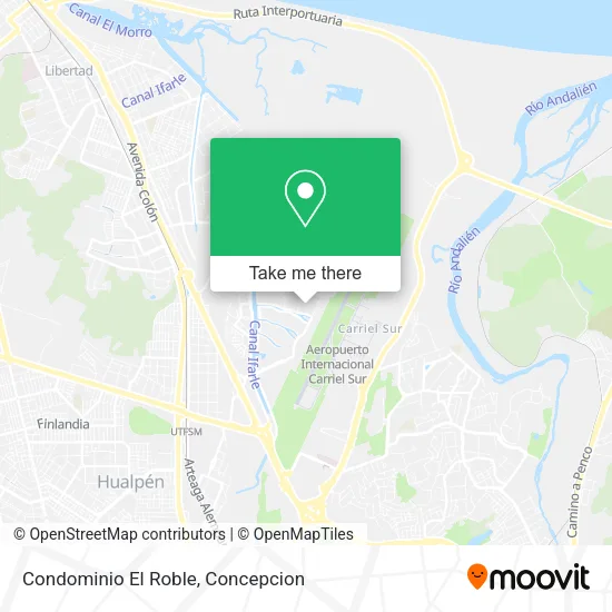 Mapa de Condominio El Roble