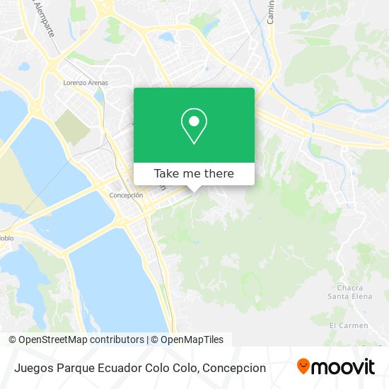 Mapa de Juegos Parque Ecuador Colo Colo