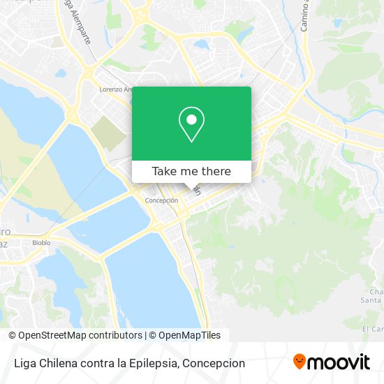 Liga Chilena contra la Epilepsia map