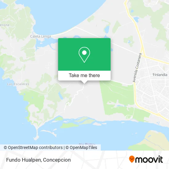 Fundo Hualpen map