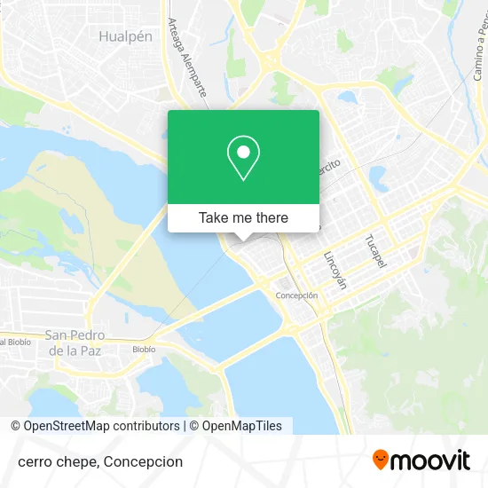 Mapa de cerro chepe