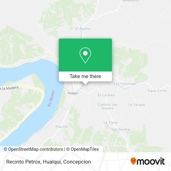 Mapa de Recinto Petrox, Hualqui