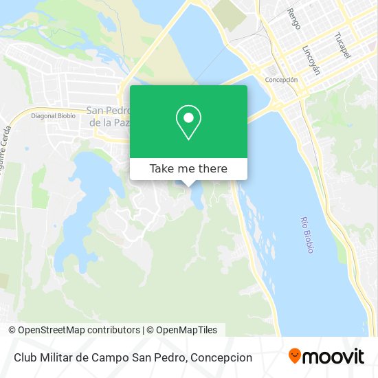 Mapa de Club Militar de Campo  San Pedro