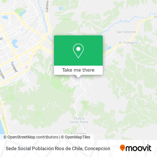 Mapa de Sede Social Población Ríos de Chile