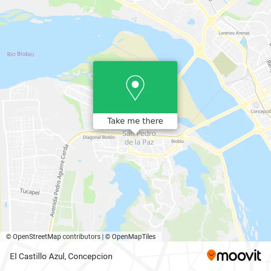 El Castillo Azul map