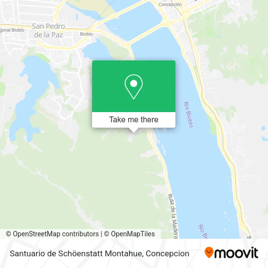 Mapa de Santuario de Schöenstatt Montahue