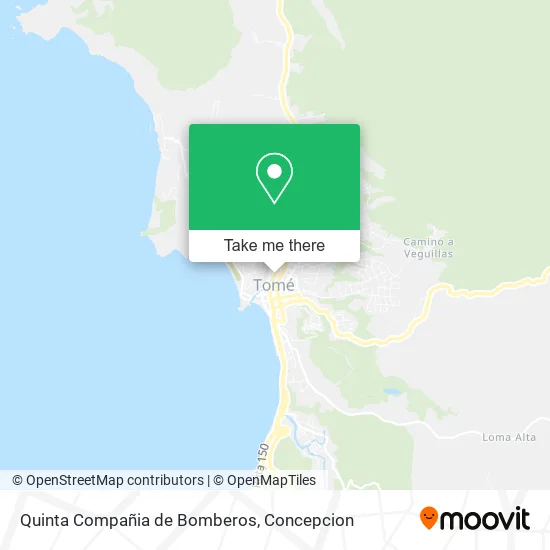 Mapa de Quinta Compañia de Bomberos