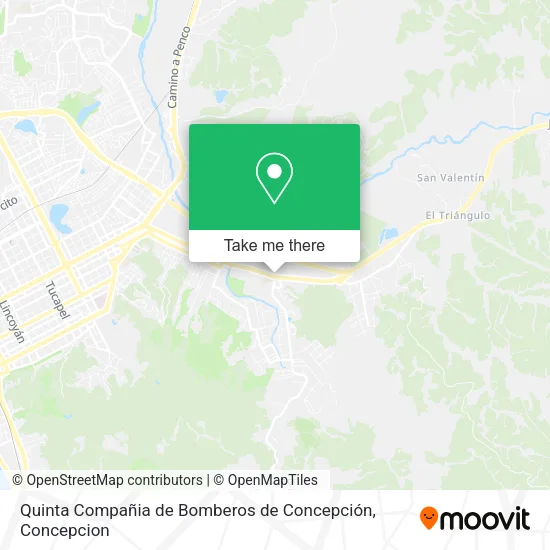 Mapa de Quinta Compañia de Bomberos de Concepción