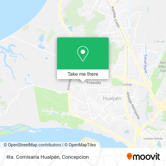 Mapa de 4ta. Comisaría Hualpén