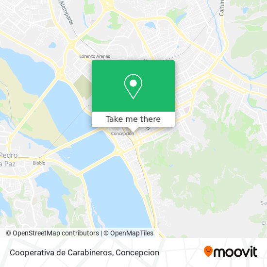 Cooperativa de Carabineros map
