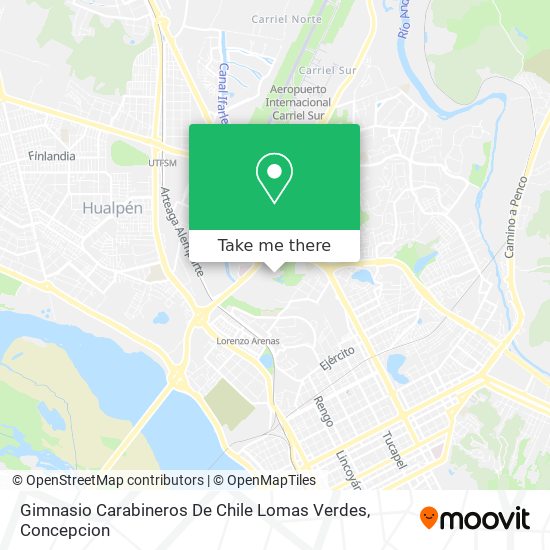 Gimnasio Carabineros De Chile  Lomas Verdes map