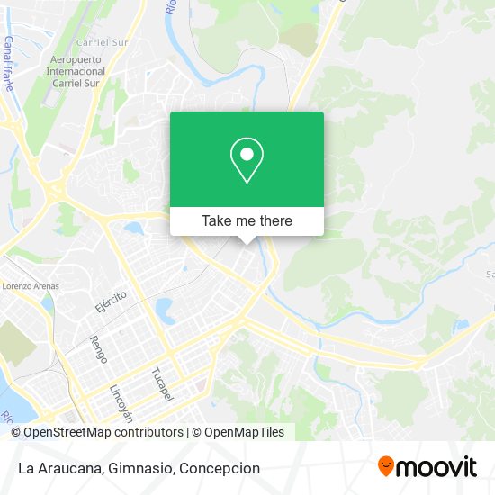 Mapa de La Araucana, Gimnasio