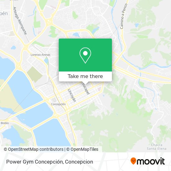 Power Gym Concepción map