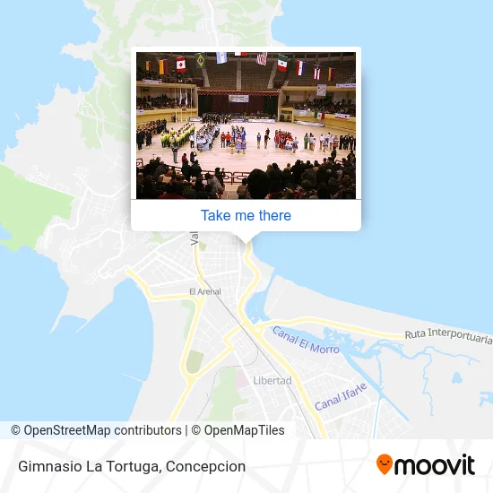 Gimnasio  La Tortuga map