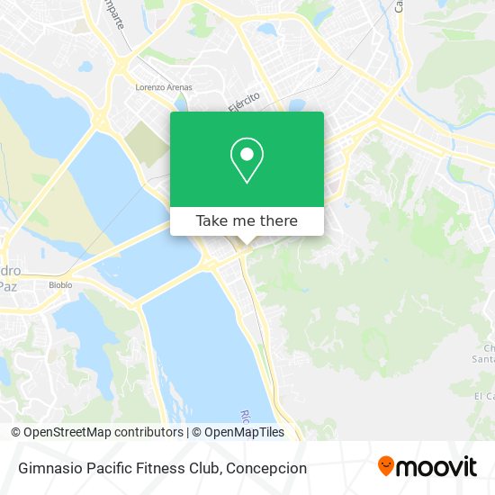 Gimnasio Pacific Fitness Club map