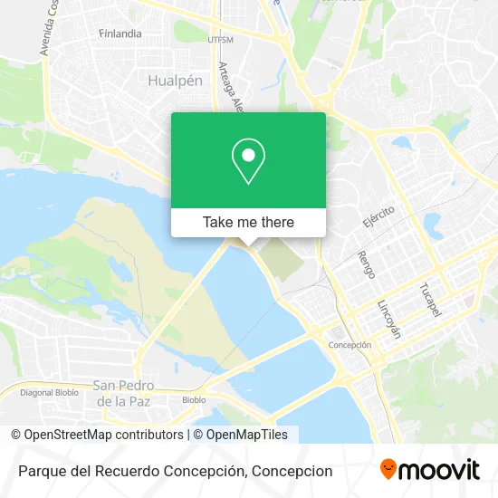 Mapa de Parque del Recuerdo Concepción
