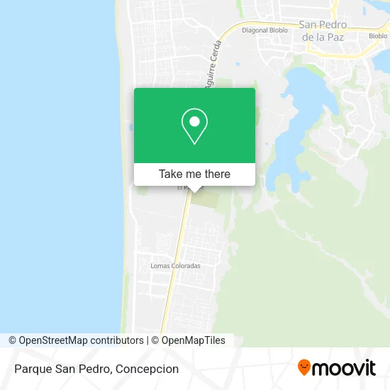 Parque San Pedro map
