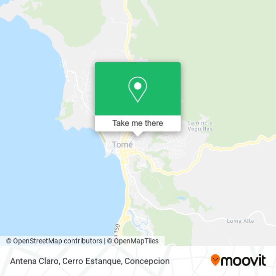 Mapa de Antena Claro, Cerro Estanque