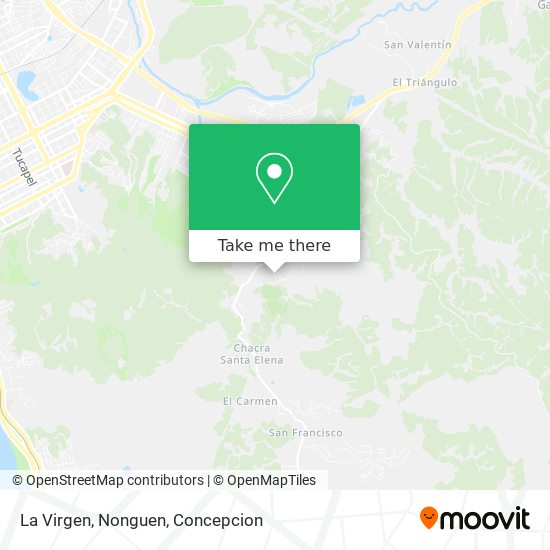 Mapa de La Virgen, Nonguen
