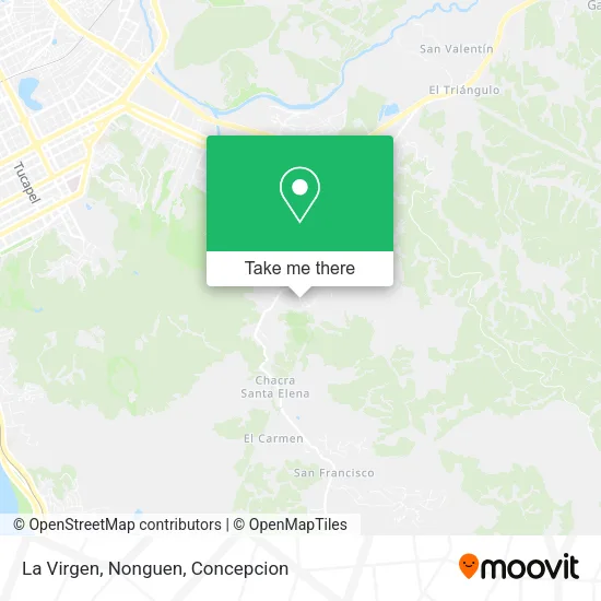 Mapa de La Virgen, Nonguen