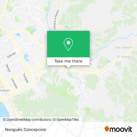 Mapa de Nonguén