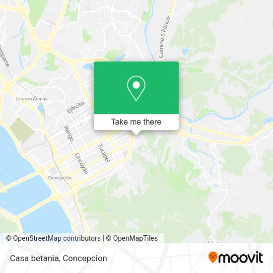 Casa betania map