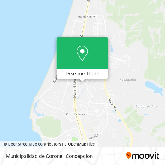 Mapa de Municipalidad de Coronel
