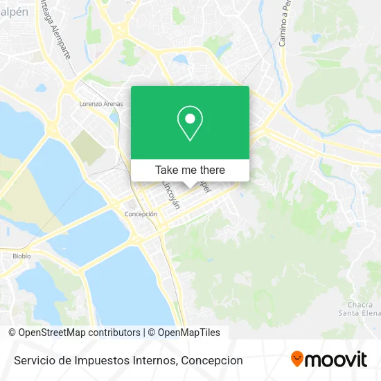 Mapa de Servicio de Impuestos Internos