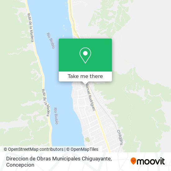 Mapa de Direccion de Obras Municipales Chiguayante