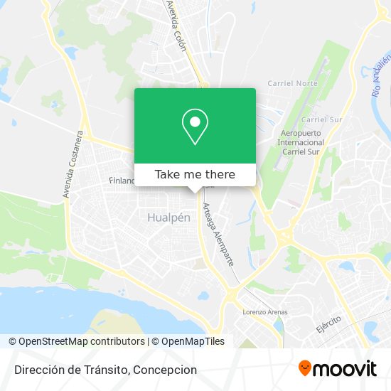 Mapa de Dirección de Tránsito
