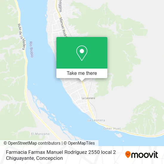 Farmacia Farmax Manuel Rodríguez 2550 local 2 Chiguayante map