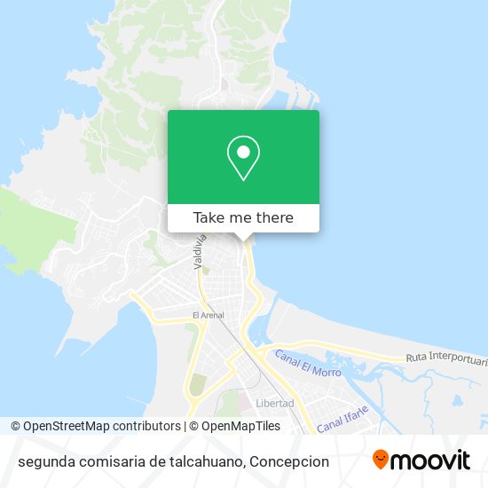 Mapa de segunda comisaria de talcahuano