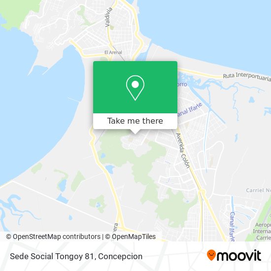 Mapa de Sede Social Tongoy 81