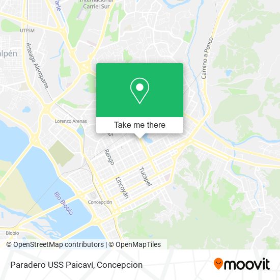 Paradero USS Paicaví map