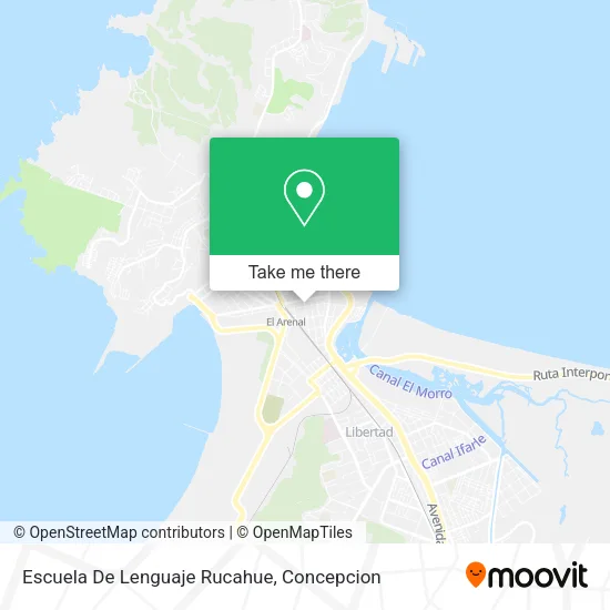 Mapa de Escuela De Lenguaje Rucahue