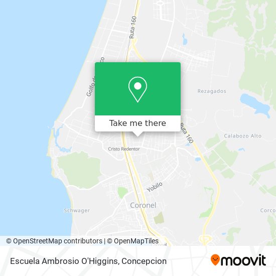 Escuela Ambrosio O'Higgins map