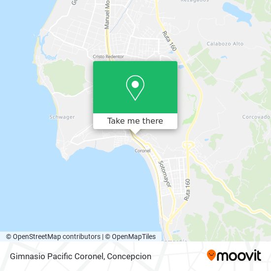 Mapa de Gimnasio Pacific Coronel