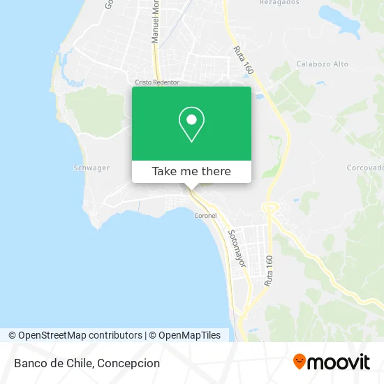 Mapa de Banco de Chile