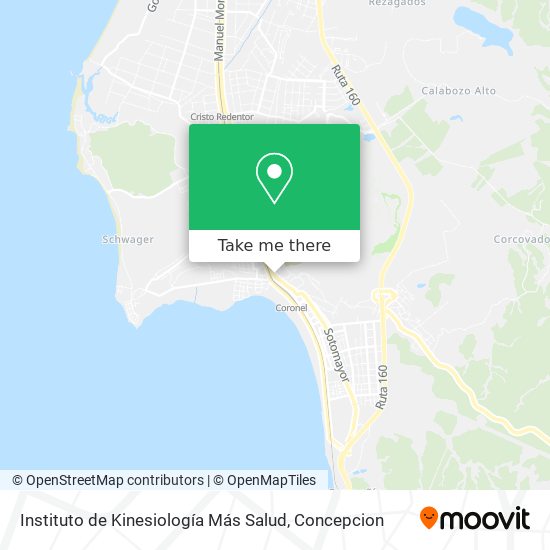 Instituto de Kinesiología Más Salud map