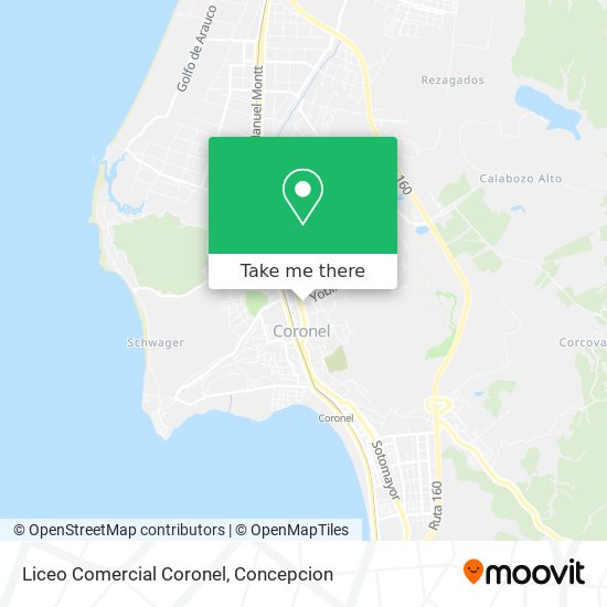 Liceo Comercial Coronel map