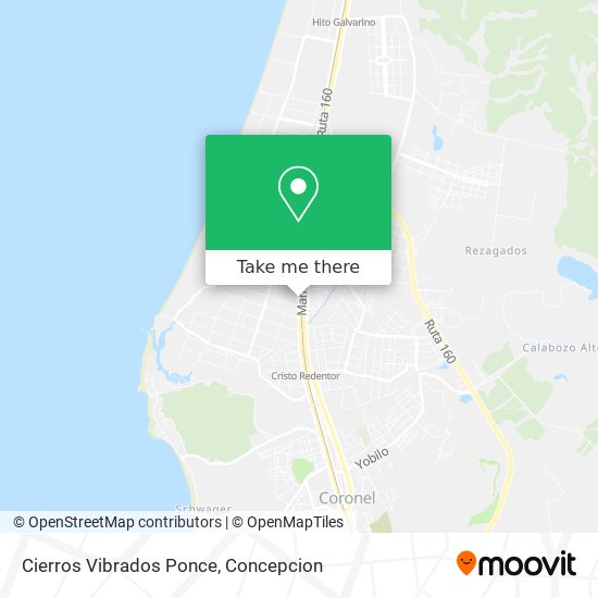 Cierros Vibrados Ponce map