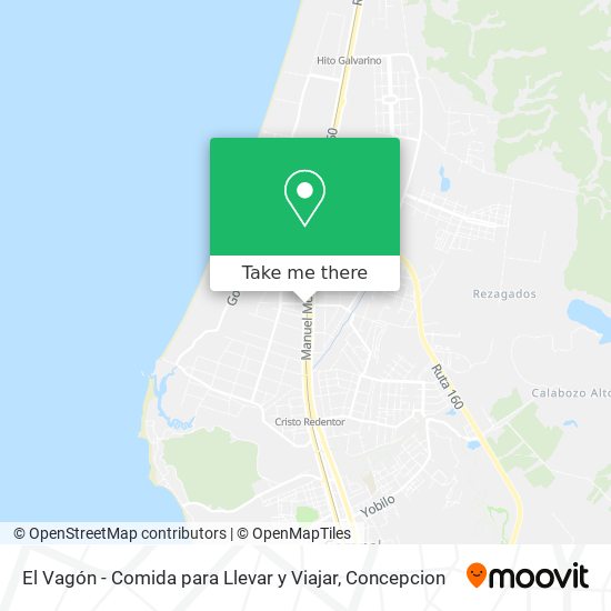 El Vagón - Comida para Llevar y Viajar map