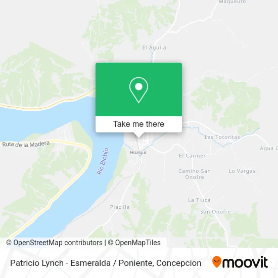 Mapa de Patricio Lynch - Esmeralda / Poniente