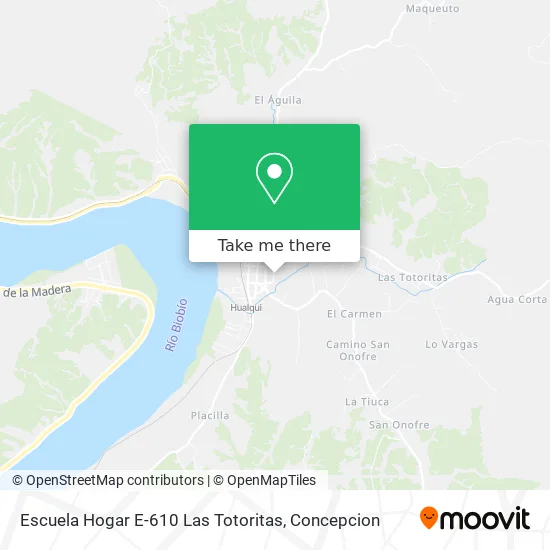 Mapa de Escuela Hogar E-610 Las Totoritas