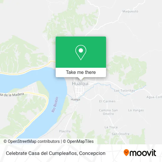 Mapa de Celebrate Casa del Cumpleaños
