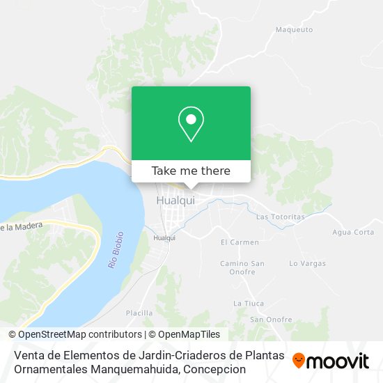 Venta de Elementos de Jardin-Criaderos de Plantas Ornamentales Manquemahuida map